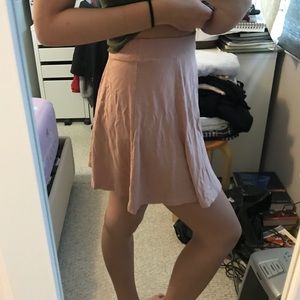 brandy melville baby pink skirt
